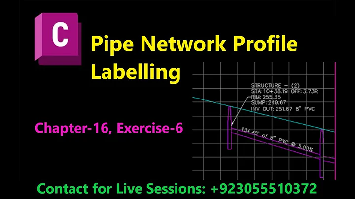 How to Create Profile View Labels for Civil 3d Pipe Networks |  Entire Part Profile Labels