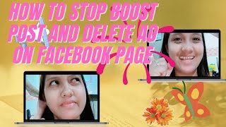 HOW TO STOP "BOOST POST" AND DELETE "ADS" ON FACEBOOK PAGE| #usingcellphone #videotutorial#boostpost