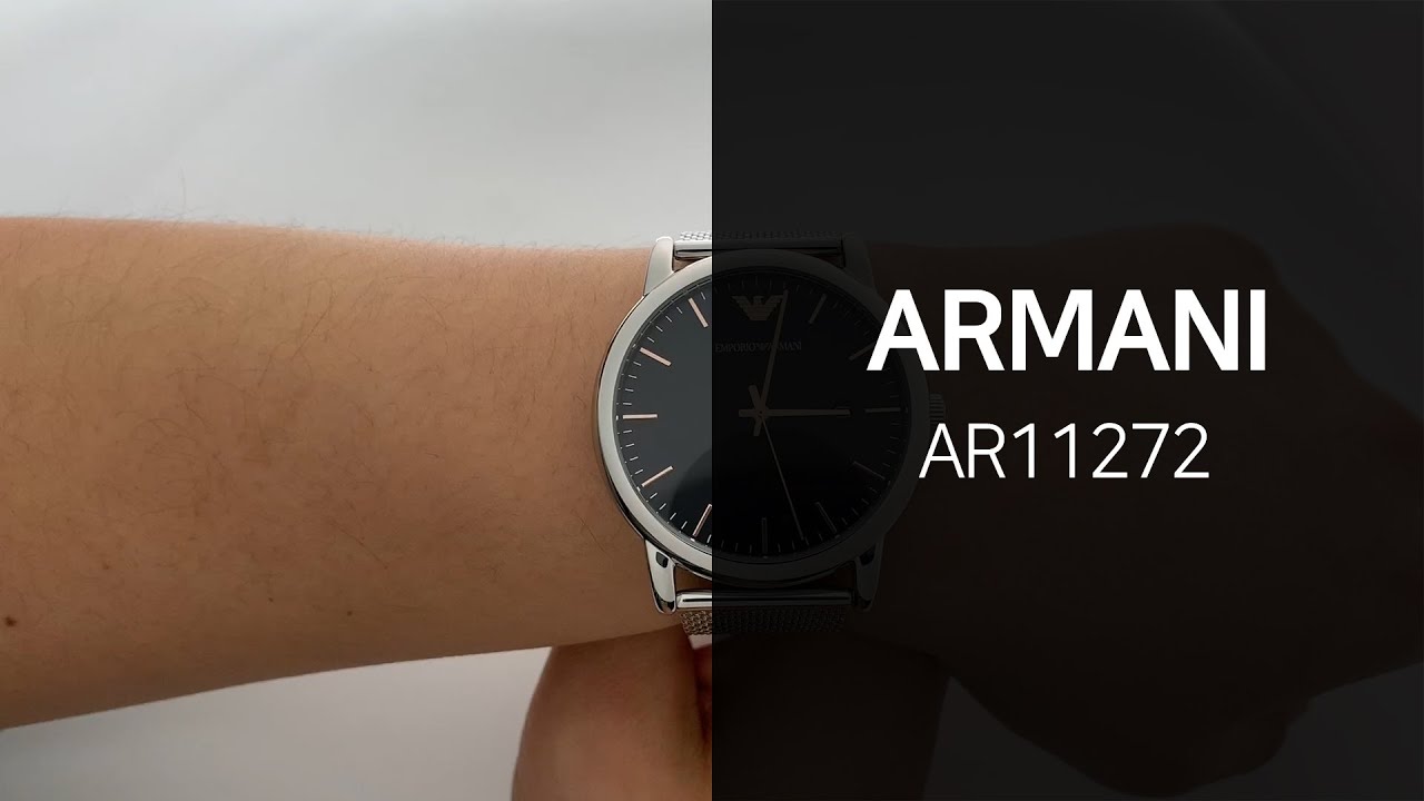 알마니 AR11272 메쉬시계 리뷰 영상 - 타임메카 - YouTube