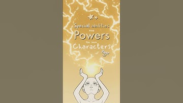 special ability and power ideas for your characters, part 47 ⚡️ #oc #originalcharacter #art #ocs