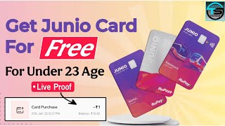 Junio Card Free Order | Junio Card order | Junio New Update | junio card refferal Code,