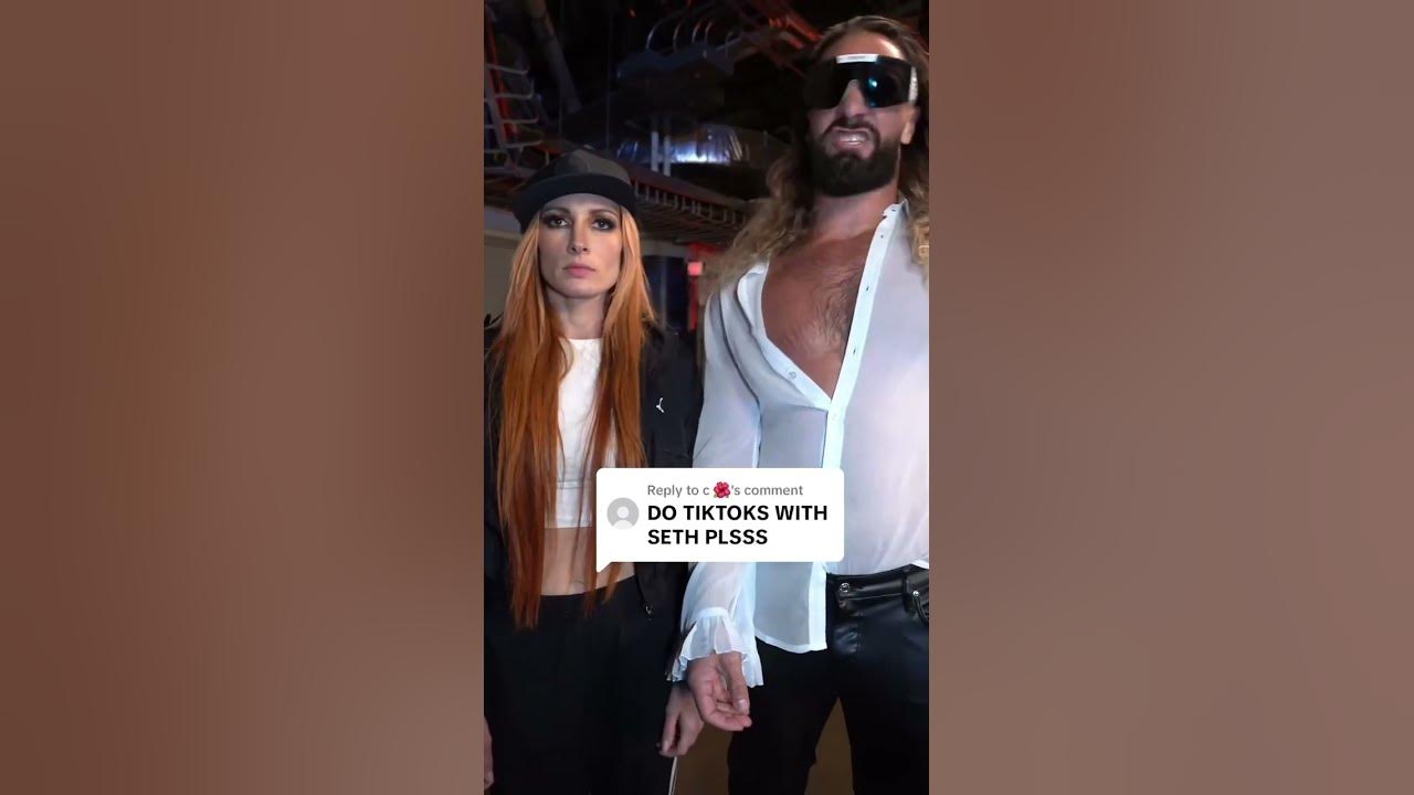Becky Lynch does her first funny TikTok with Seth Rollins