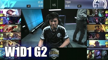 TSM vs CLG | Game 2 S6 NA LCS Summer 2016 Week 1 Day 1 | Team Solomid TSM vs CLG G2 W1D1 1080p