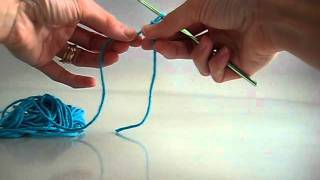 How to crochet. Beginning Crochet instruction. Yarn over, and chain stitch How to crochet. Beginning Crochet instruction. Yarn over, and chain stitch
