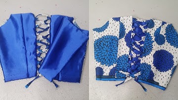 How to make a MODESTY PANEL with LACE UP BACK for CORSET