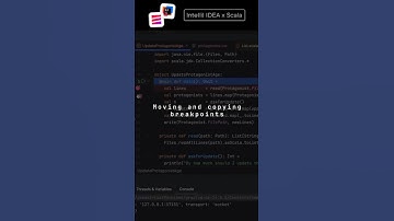 IntelliJ IDEA x Scala: Breakpoints verplaatsen en kopiëren