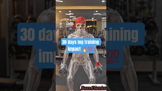 #30 days leg training impact #youtubeshorts #facts #gymworkout #skeleton #shorts 💪