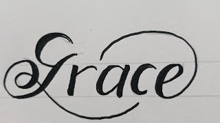 How To Draw Calligraphy Name For Beginners Easy / Drawing Art On Paper 19