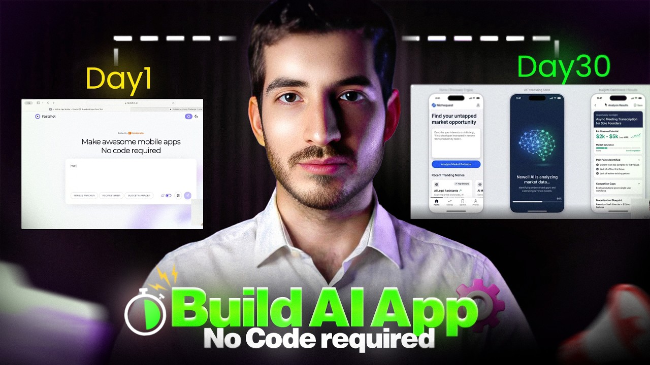 I'm Building an AI App in 30 Days with No Code - YouTube