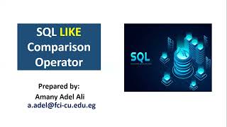 SQL LIKE Comparison Operator | Practical Examples | SQL Server