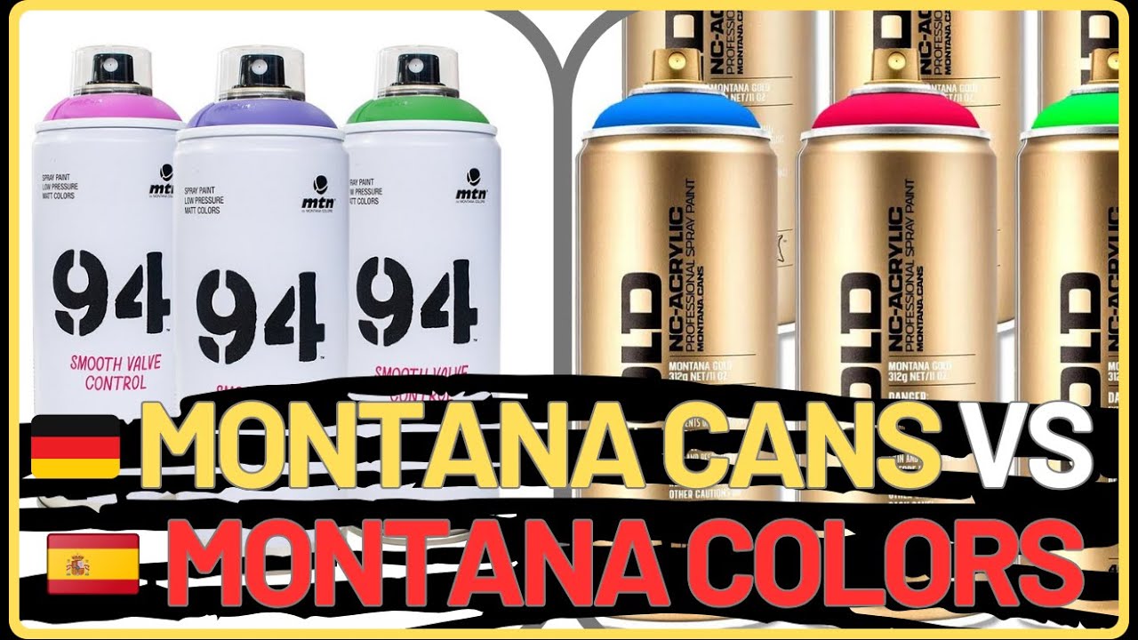 ▶️ MONTANA CANS vs MONTANA COLORS. GRAFFITI SPRAY BATTLE 