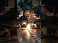 Modern welding machines are used by skilled workers to join iron components #shorts