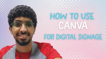 How to use Canva to make slides for digital signage
