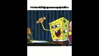 SpongeBob is doing his one homework