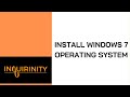 Install windows 7 operating system