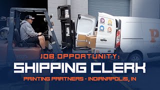 Printing Partners Job Description - Shipping Clerk