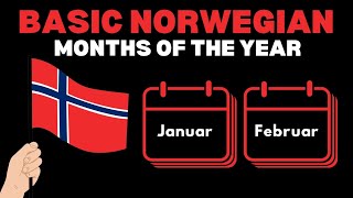 Basic Norwegian The Months of the Year | How to say January-December & more in Norwegian
