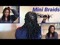 Mini Braids w/ Extensions | Protective Style | Type 4 Natural Hair