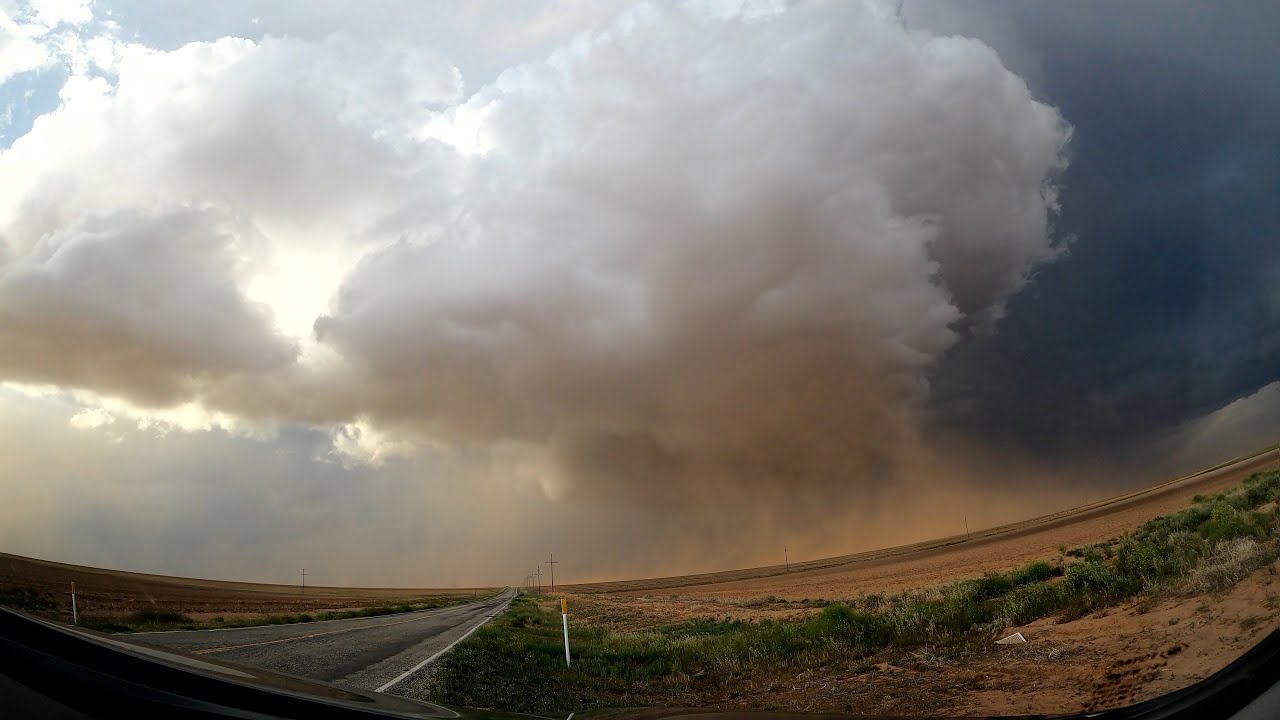 Tornadic Supercell Brief Tornado Lubbock, TX May 17th, 2021 - YouTube