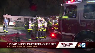 Deadly Colchester Mobile Home Fire Under Investigation