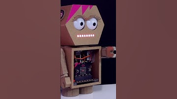 Robot Looks 👀 #robot #cardboardcraft #diyrobot #microbit #eyes #animatronics #maker