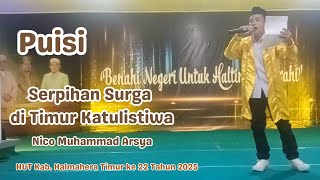 Puisi Serpihan Surga Di Timur Katulistiwa Oleh Nico Muhammad Arsya
