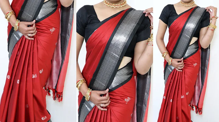 How to drape silk saree perfectly | Beginners saree draping tips & tricks | silk saree draping tips