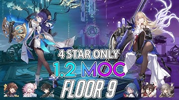 PELA IS THE BEST 4* STAR | 4* STAR ONLY [1.2] Memory of Chaos Floor 9 Full Clear | Honkai Star Rail