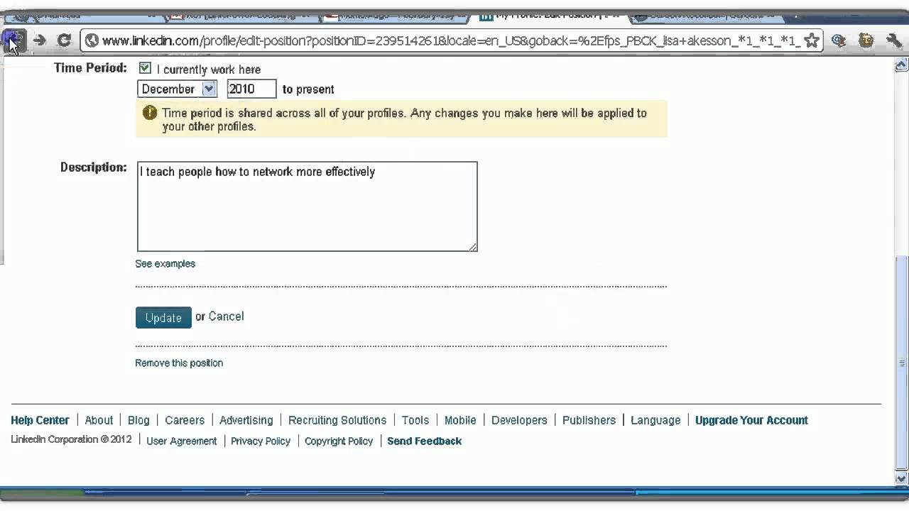 How To Edit Your Past Work Experience On LinkedIn YouTube How To Edit Your Past Work Experience On LinkedIn YouTube