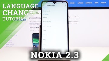 How to Change Language in NOKIA 2.3 – List of Language