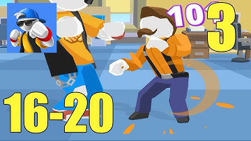 Match Hit - Puzzle Fighter - All Levels 16-20 - Gameplay (Android, iOs)