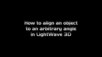 Aligning an object to another object that