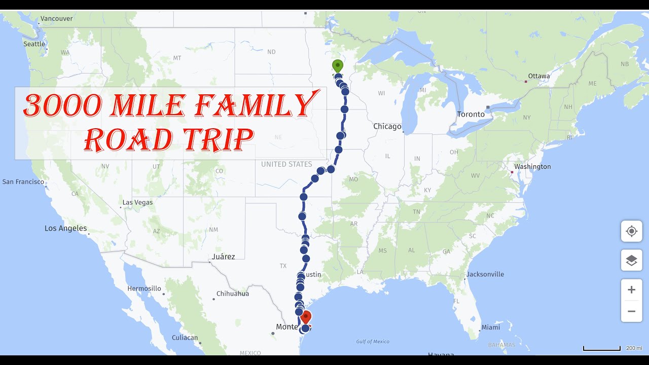 Minnesota to Texas Over 3000 mile road trip as a family of 6! YouTube