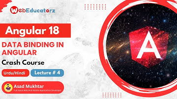 Angular 18 Data binding | Angular 18 Crash Course | Hindi/Urdu | Lecture # 4