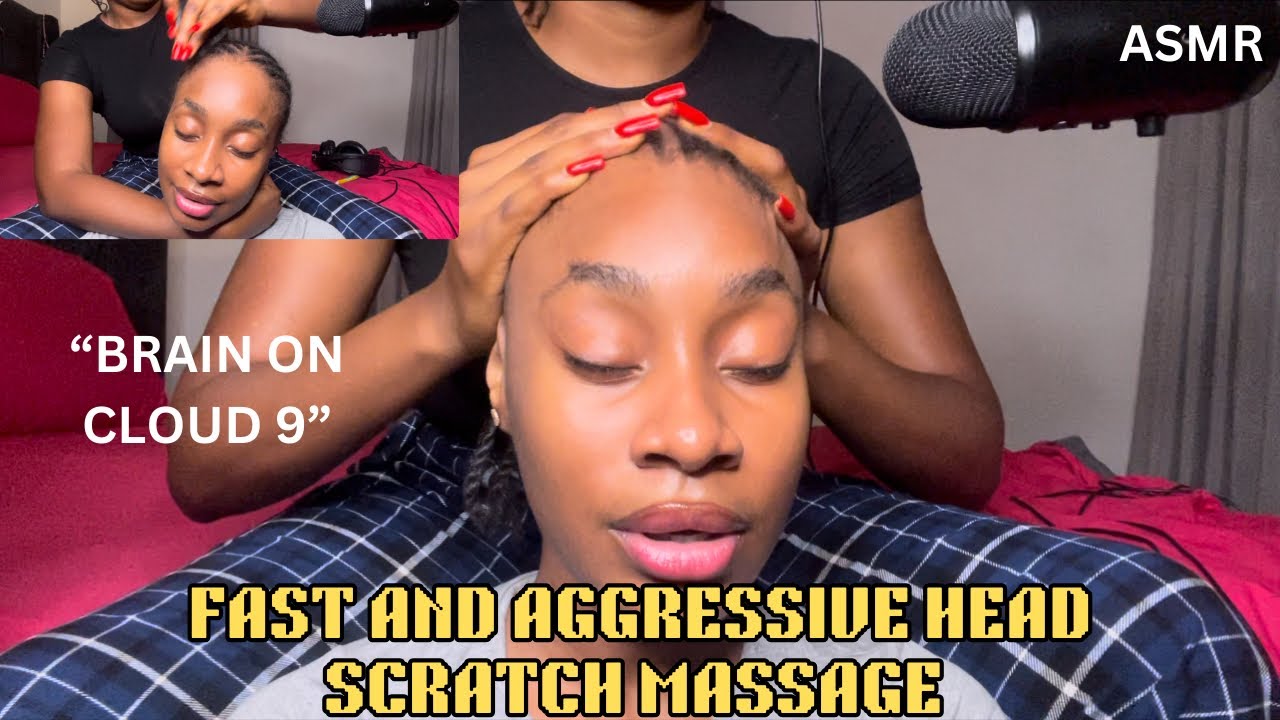 ASMR FAST & AGGRESSIVE HEAD SCRATCH MASSAGE / RELAXING SOUNDS