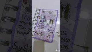 Jhope journal on pocket dairy💜🌻#btsarmy #bts #jhope #junghoseok #youtubeshorts #journal #btsjournal