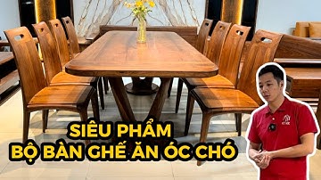 Siêu Phẩm Bộ Bàn Ghế Ăn Gỗ Óc Chó Bắc Mỹ | Bàn Ghế Ăn Gỗ Đẹp | Sofa Gỗ Việt Mộc
