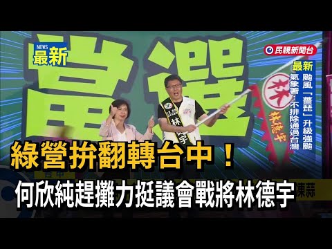 綠營拚翻轉台中! 何欣純趕攤力挺議會戰將林德宇－民視新聞
