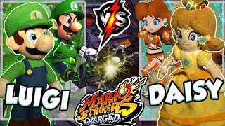 ABM: Luigi Vs Daisy !! Mario Strikers Charged !! Gameplay Match !! HD