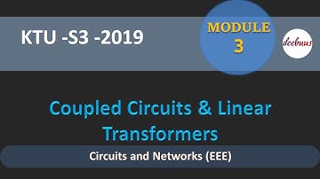 Coupled circuits linear transformer problems EET 201 KTU circuits and networks