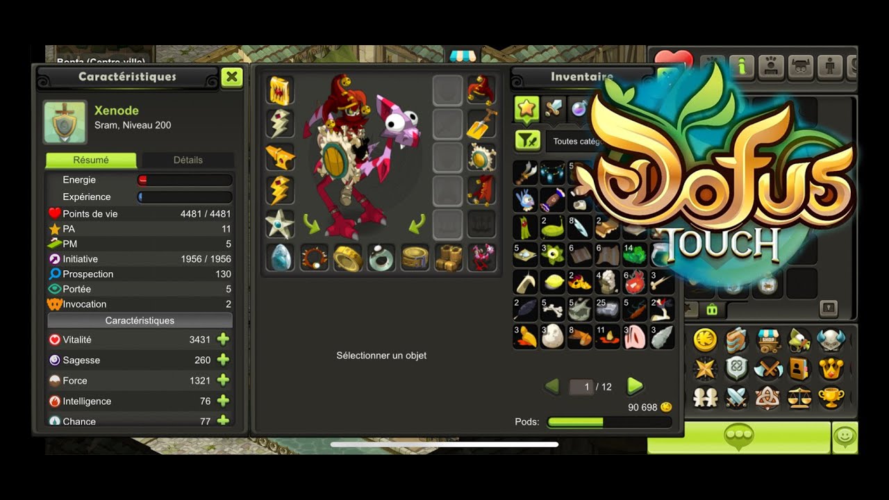 [DOFUS TOUCH] PRESENTATION SRAM 200 FULL TERRE 1/2 À L' ATTAQUE MORTELLE