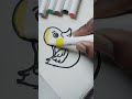 Easy Duck Drawing with Letter "S"🦆❤️#duck #easyart #art #drawing ❤️🫰🏻