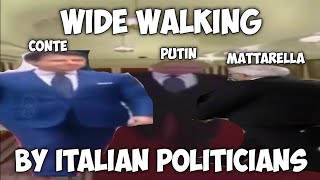 Wide Italian Politicians Walking - Putin Walks In Italy - Putin Meme - Berlusconi, Conte Thicc