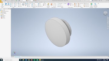 Making a Wooden Button in Autodesk Inventor