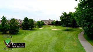 Pine Knob Golf Club: Located in Clarkston, Michigan. HAWK Hole 9 flyover.