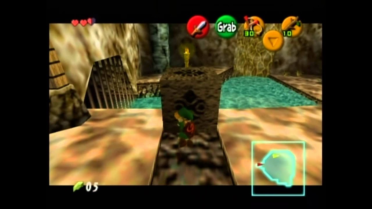 Ocarina of Time walkthrough - Inside the Deku Tree - Zelda's Palace