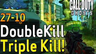 Double Kill-Triple Kill! 27-10 KD Strikezone Dom CoD Ghosts Multiplayer Gameplay - Acoustic Gamer