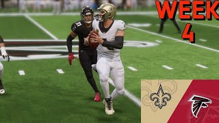 Saints vs Falcons Week 4 Nfl 2024 Season Madden 24 Simulation ( Madden 25 Roster )