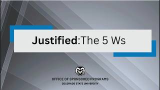 Justified: The 5 Ws