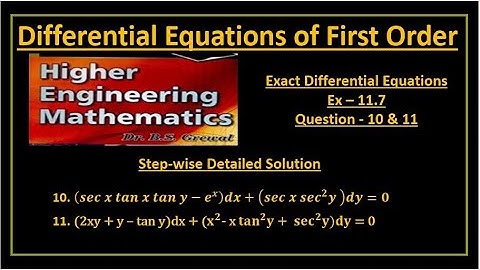 B S Grewal Ex. 11.7 Step wise detailed solution of 10 & 11